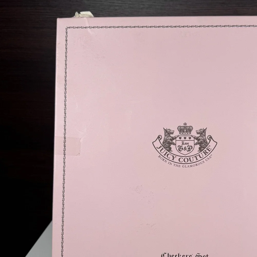 Vintage Juicy Couture Viva La Juicy Checkers Set - Read - Missing 2 Pink Pieces